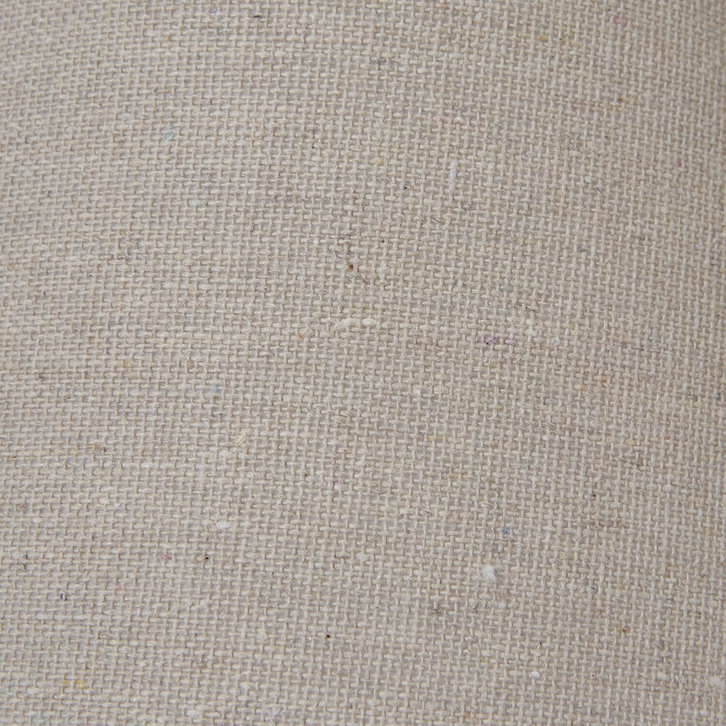 Capsa Column Table Lamp with distressed wood base and linen shade in elegant grey, rustic farmhouse decor by Sostter at brixbailey.com