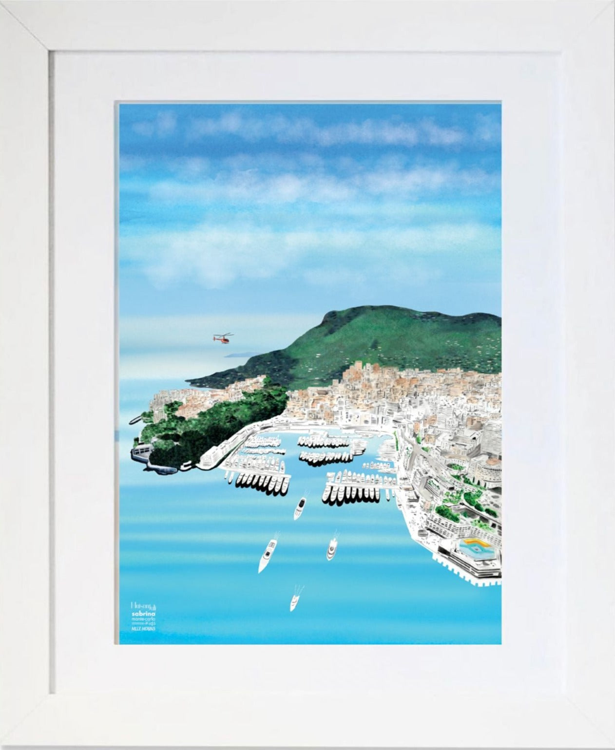 Port of Monaco Framed Print for Baby's Nursery