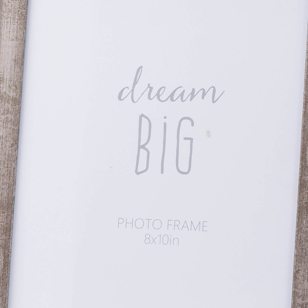 Distressed silver convex photo frame with solid wood construction for 8x10 pictures by RoomLondon at brixbailey.com