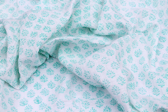 Sea Blue Muslin Swaddle 110cm