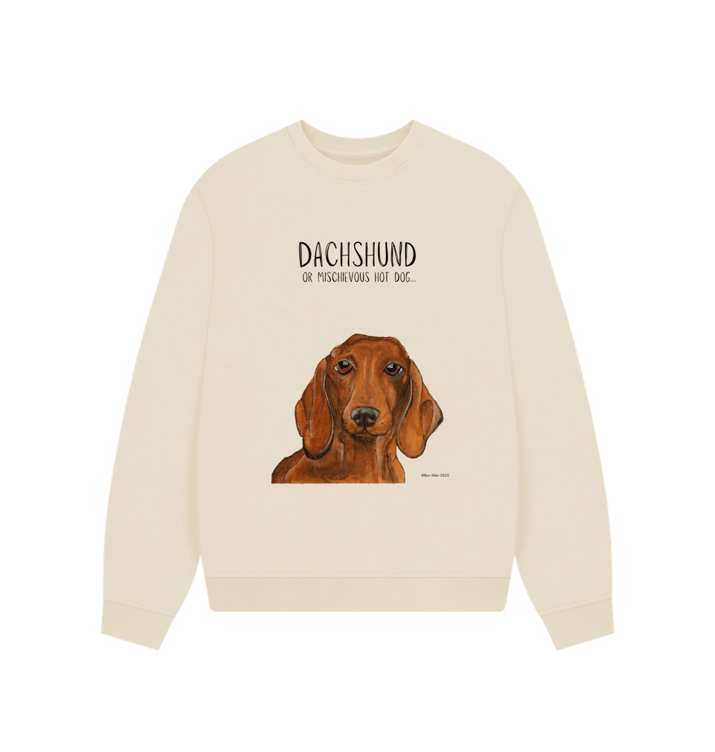 Dachshund Oversized Sweatshirt in Organic Cotton
