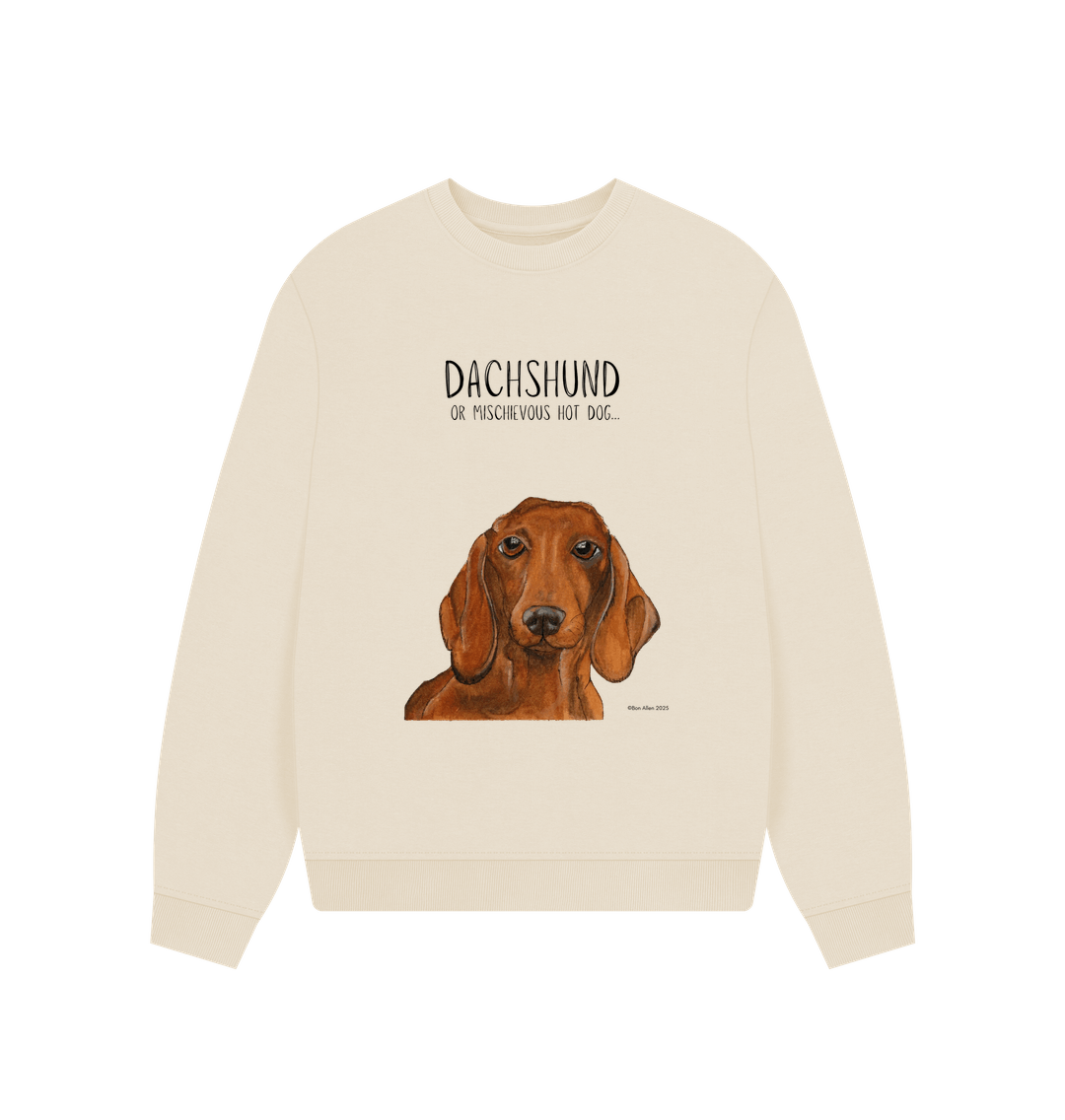 Dachshund Oversized Sweatshirt in Organic Cotton