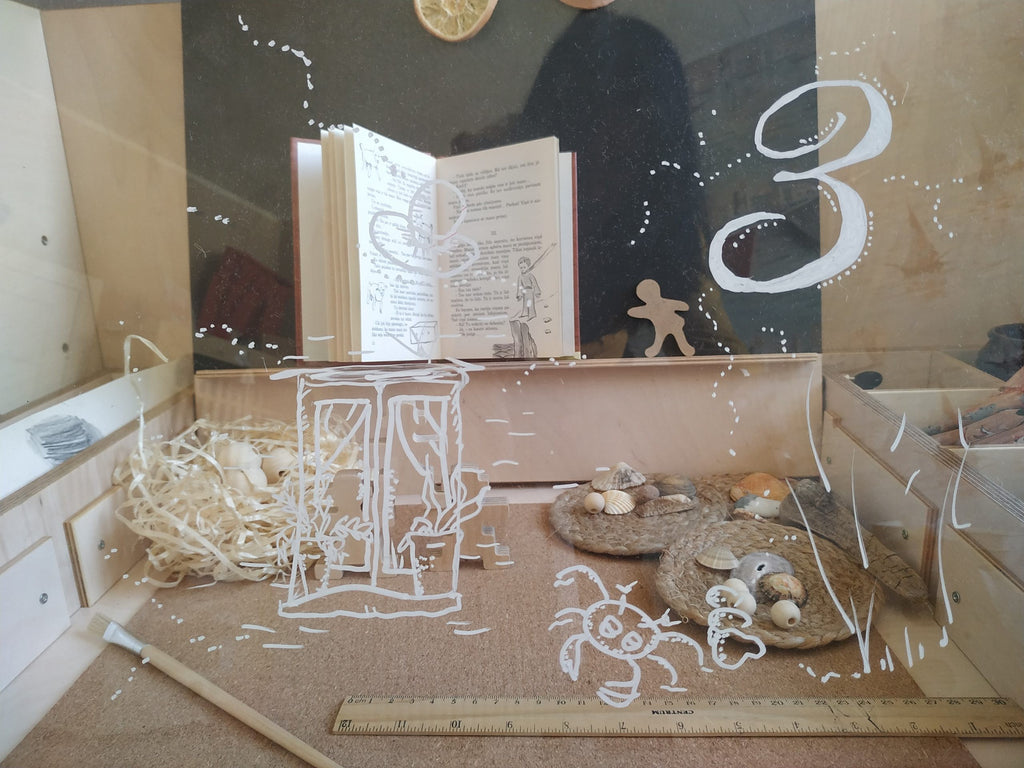 cannon pink montessori table and chair set with chalkboard surface and hidden storage