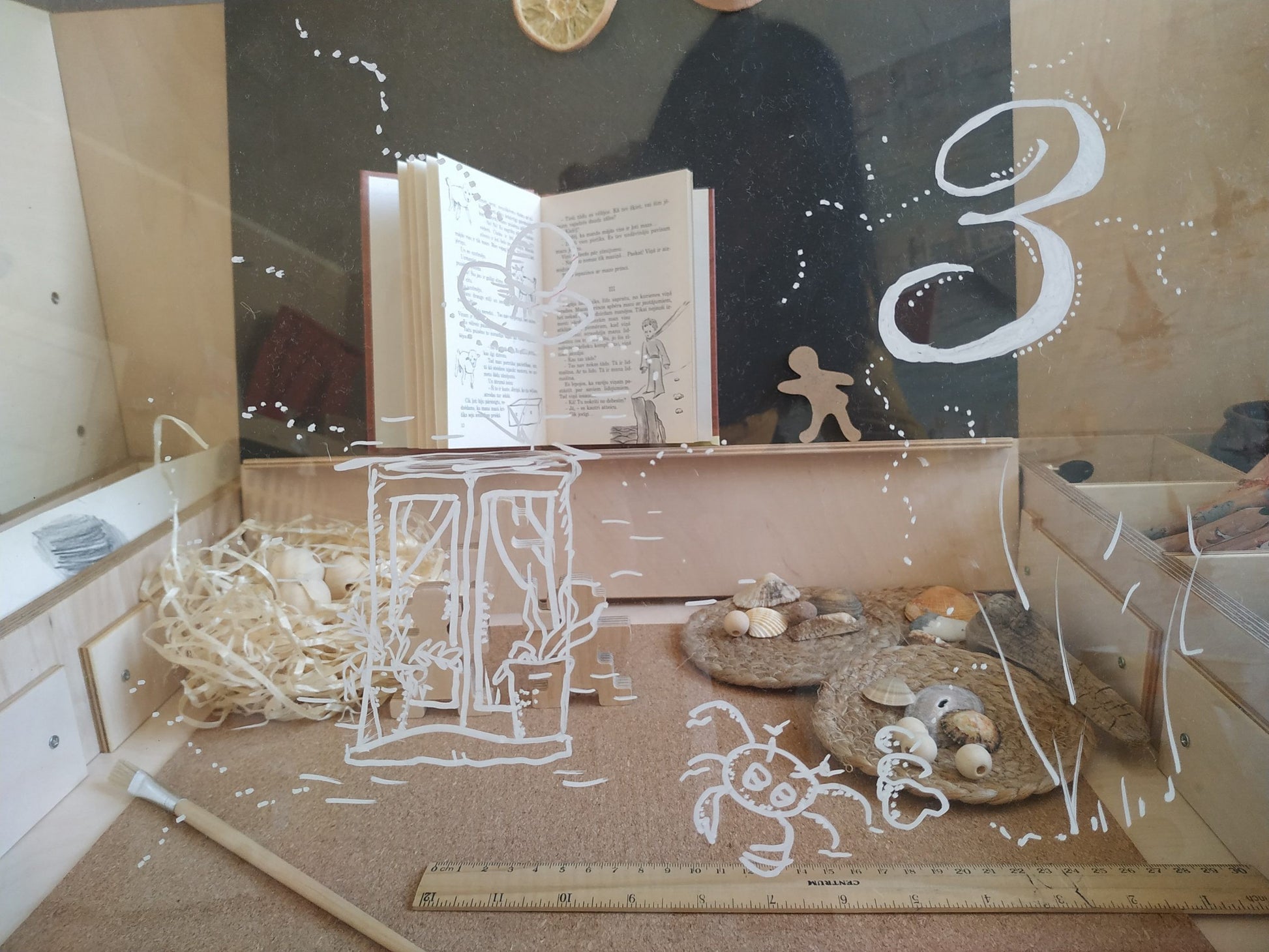 cannon pink montessori table and chair set with chalkboard surface and hidden storage