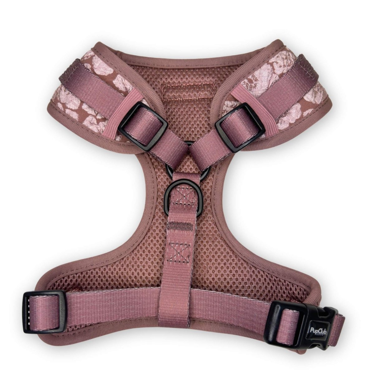 Mocha Petals Adjustable Dog Harness