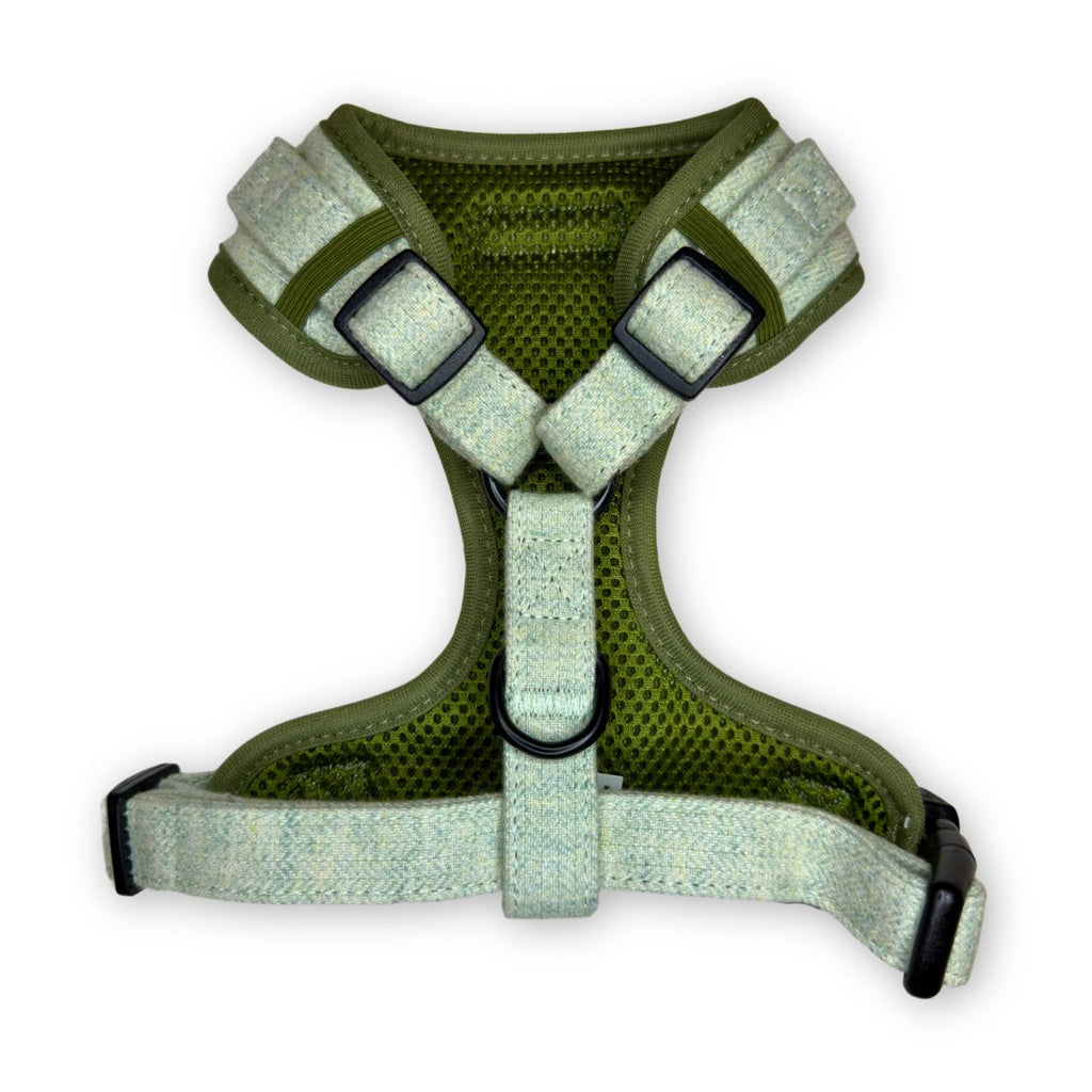 Tweed Adjustable Harness in Sage