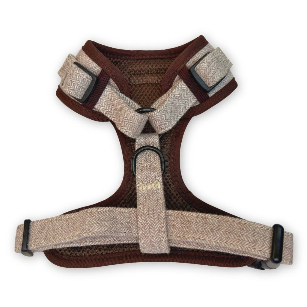 Tweed Adjustable Harness in Brown