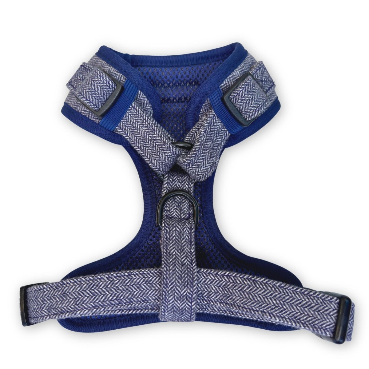 Tweed Adjustable Harness in Blue