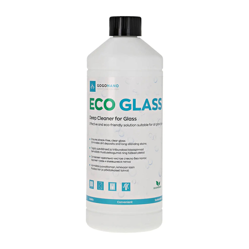 EcoGlass Natural Window Cleaner - Ammonia-Free, Streak-Free Cleaning for All Glass Surfaces by GoGoNano at www.brixbailey.com