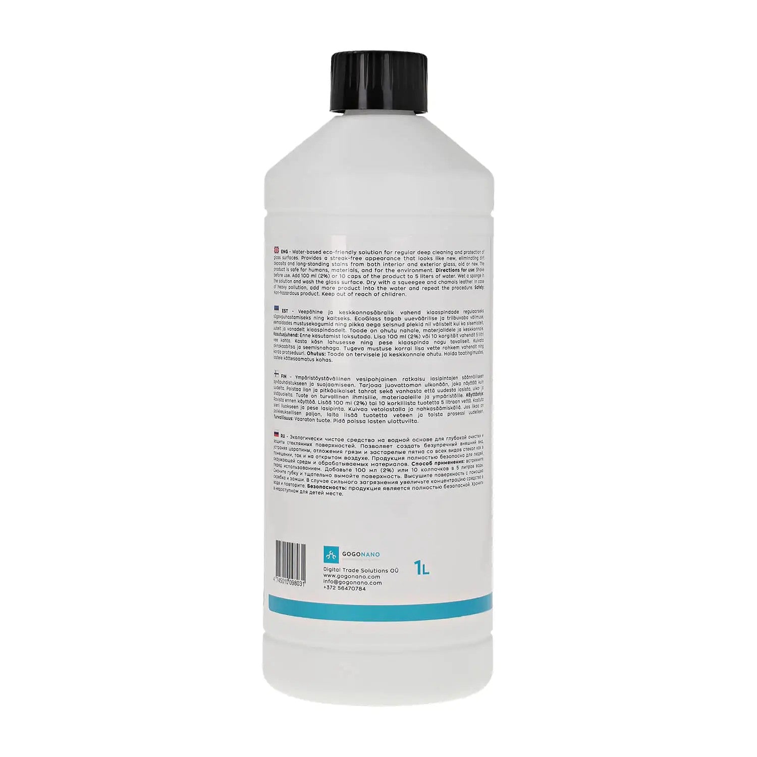 EcoGlass Natural Ammonia-Free Window Cleaner - Safe & Effective for All Glass Surfaces by GoGoNano at www.brixbailey.com