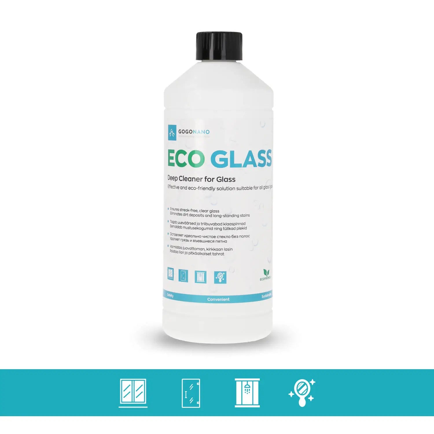EcoGlass Ammonia-Free Window Cleaner - Streak-Free & Eco-Friendly Cleaning Solution for All Glass Surfaces by GoGoNano at www.brixbailey.com