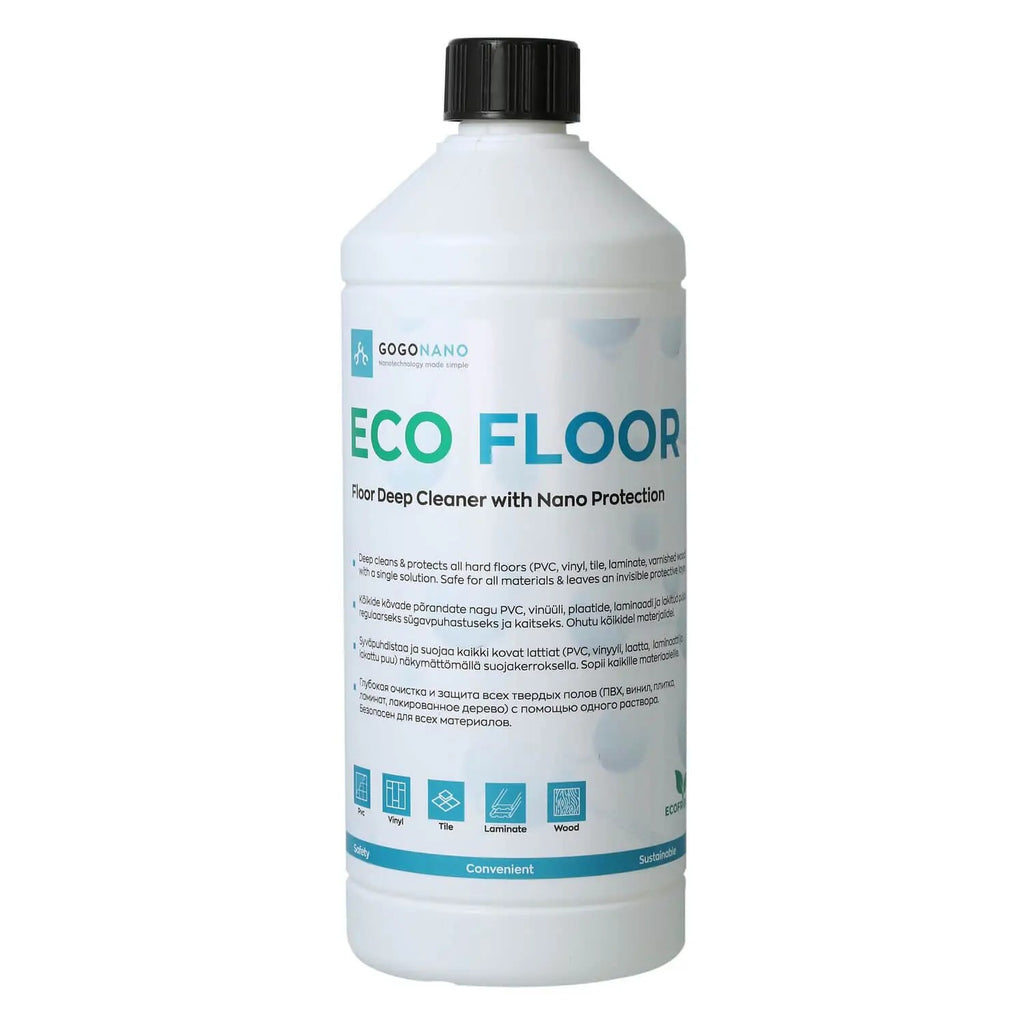 EcoFloor Natural Floor Cleaner - Deep Cleans & Protects All Hard Floors Safe for Kids and Pets by GoGoNano at www.brixbailey.com