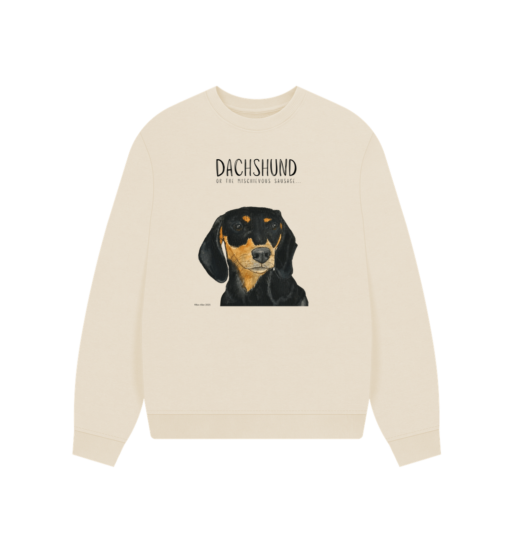 Black and Tan Dachshund Oversized Sweatshirt