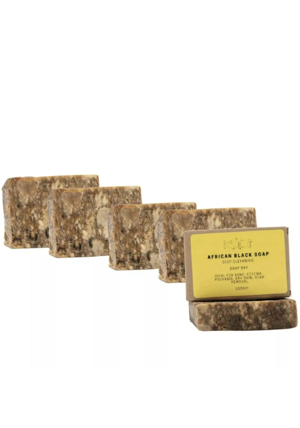 African Black Soap for Face, Body and Hair