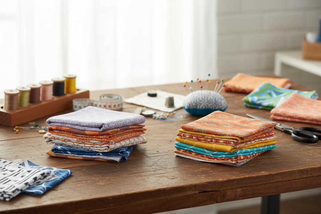 Retro Cotton Drill Fabric Scrap Bag 450g