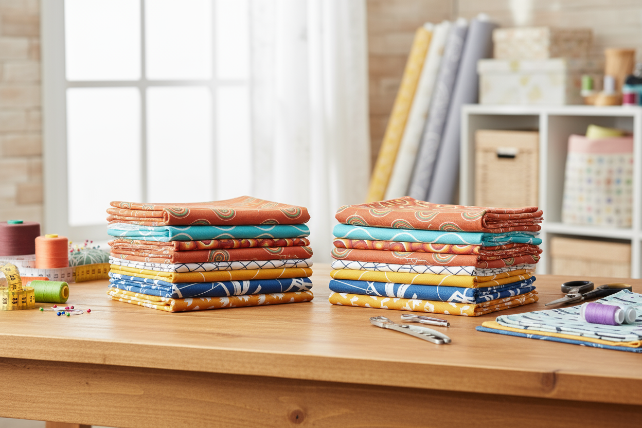 Retro Cotton Drill Fabric Scrap Bag 450g