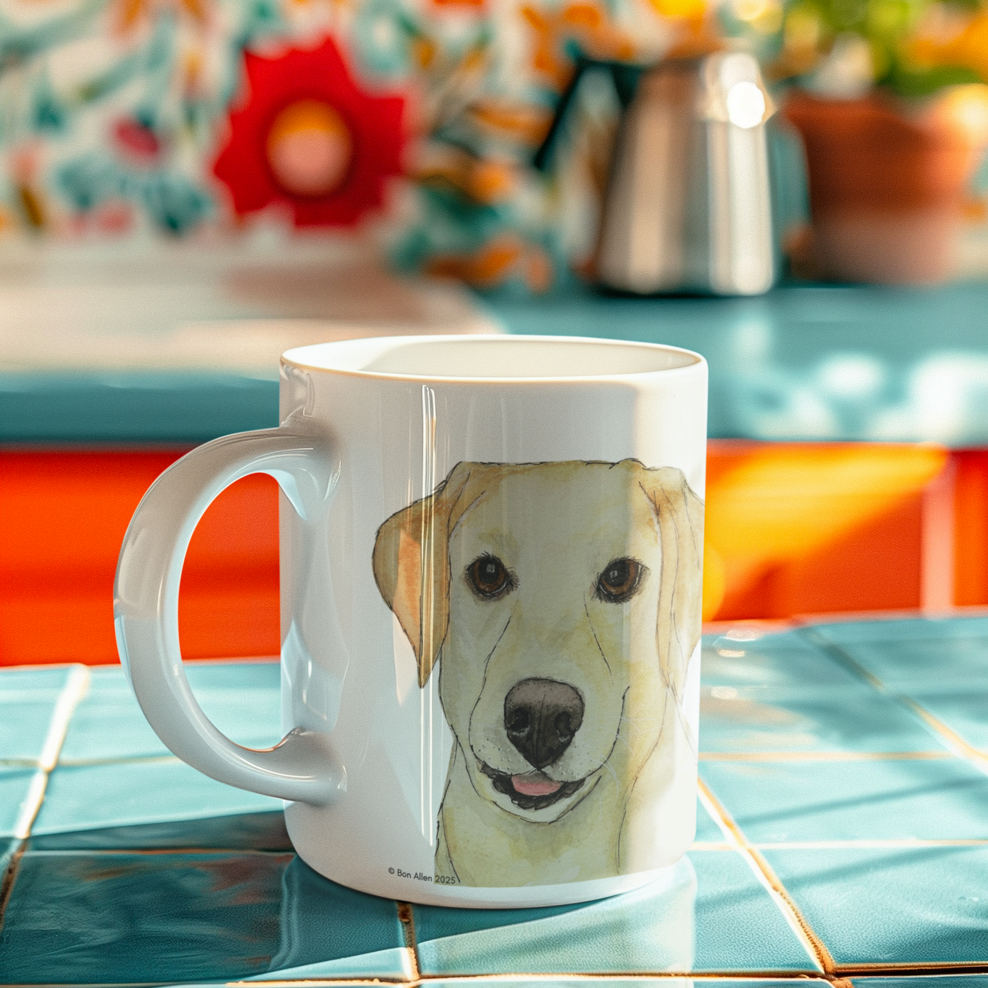 Labrador Mug Powered by Caffeine and Crumbs