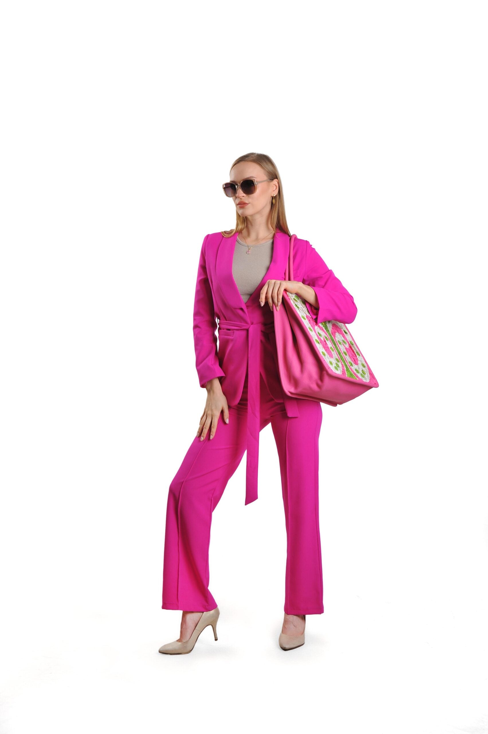 Luxurious Aishling Silk & Leather Tote Bag – Spacious & Elegant by Jkel at www.brixbailey.com