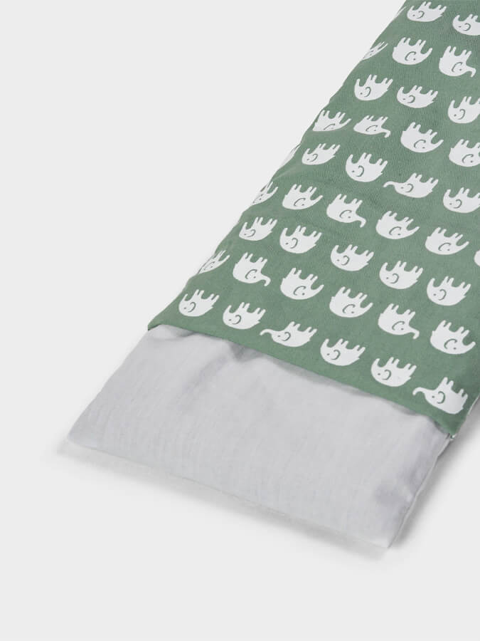 Organic Cotton Lavender Scented Elephant Eye Pillow with Linseed Fill