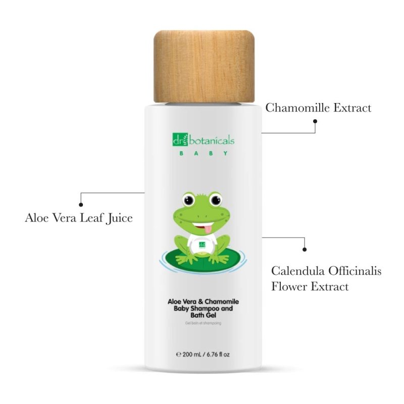 Aloe Vera and Chamomile Baby Shampoo and Bath Gel 200ml