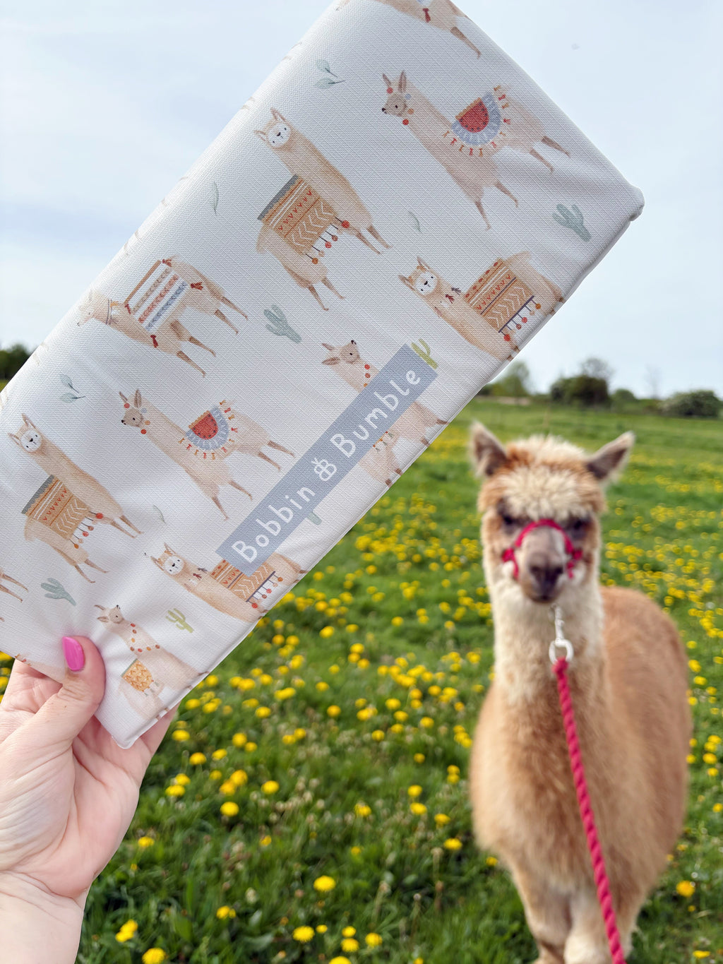 Travel Changing Mat - Alpacas