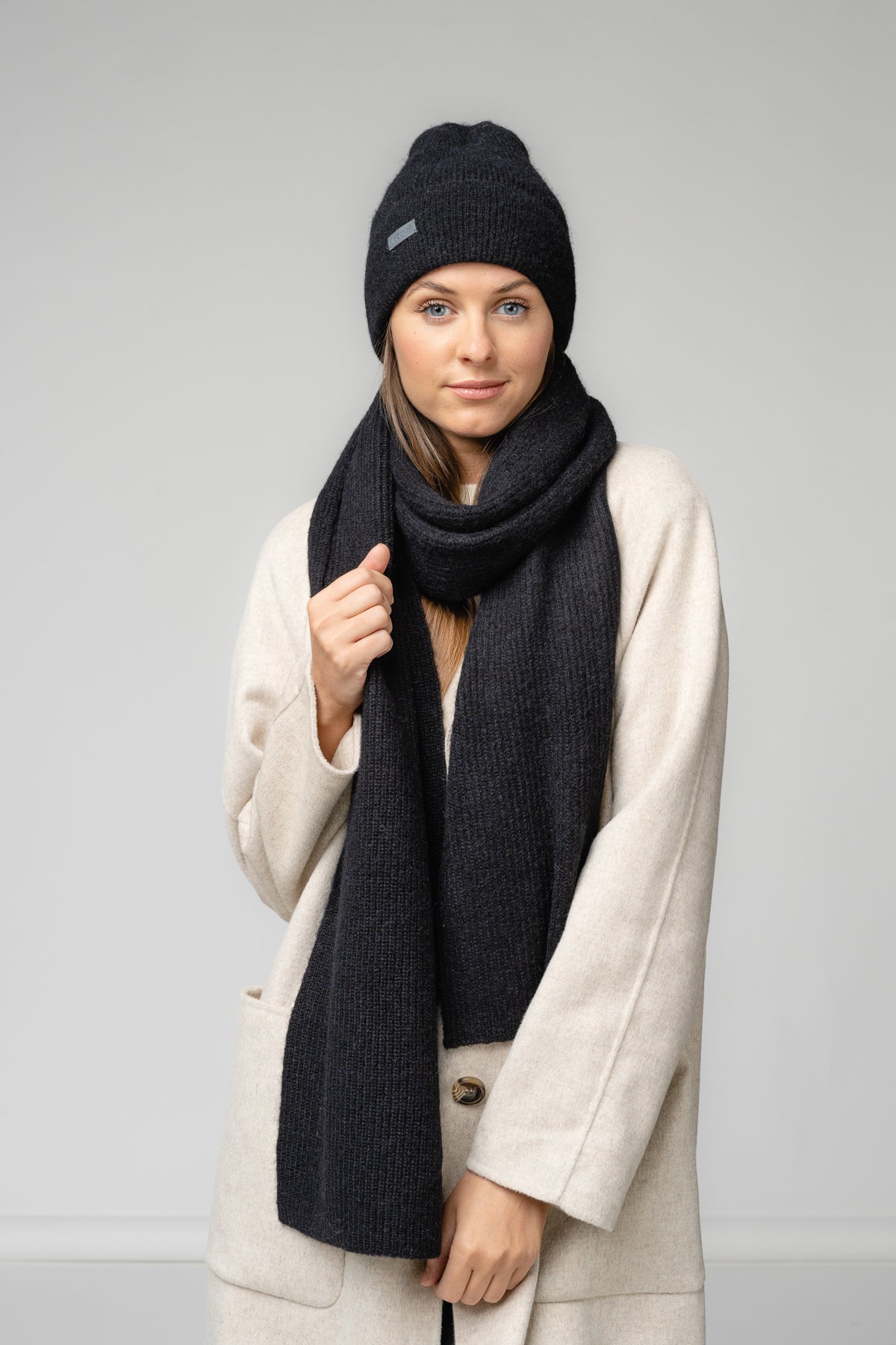 Luxurious Alpaca-Wool Fisherman's Rib Scarf – Warm & Elegant by Alpaka at brixbailey.com