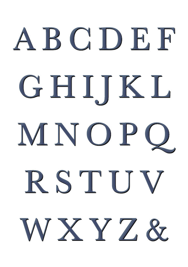 Personalised Alphabet Vintage Archive Poster Print