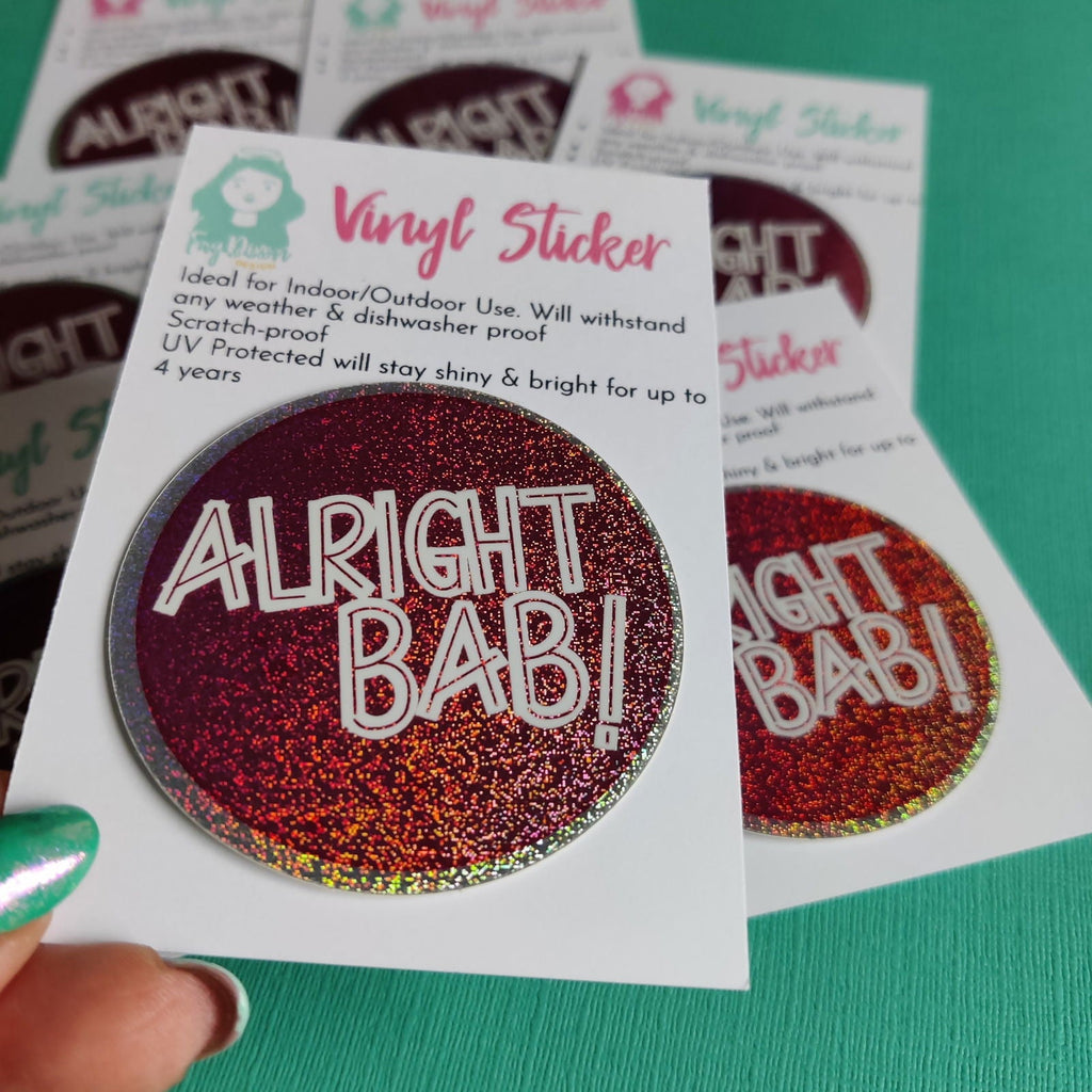 Alright Bab Birmingham Vinyl Sticker