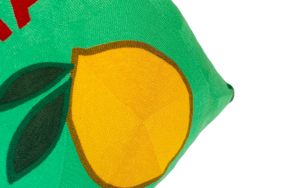 Needlepoint Lemon Cushion 45x45cm