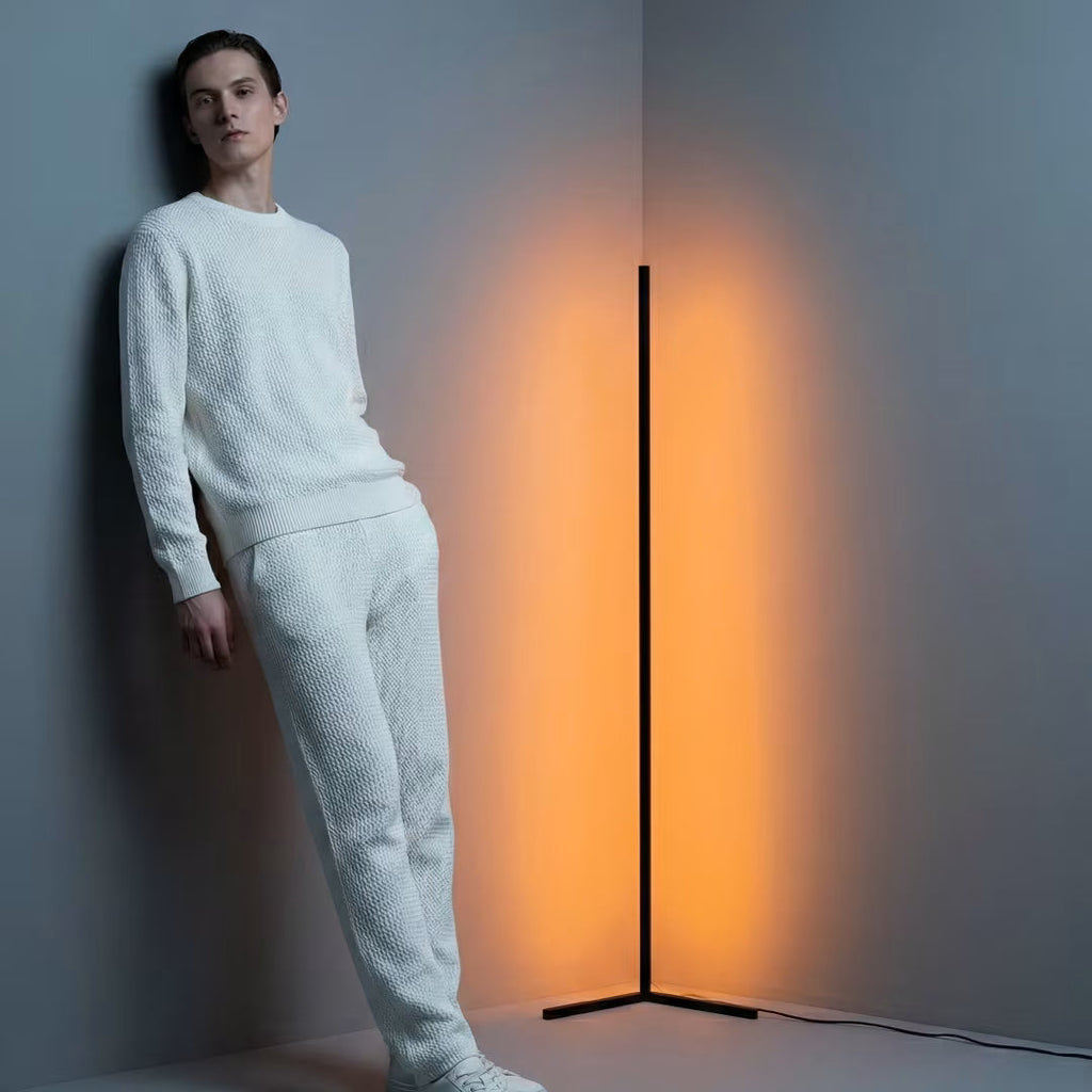 Ambient RGB Corner Floor Lamp with Music Sync
