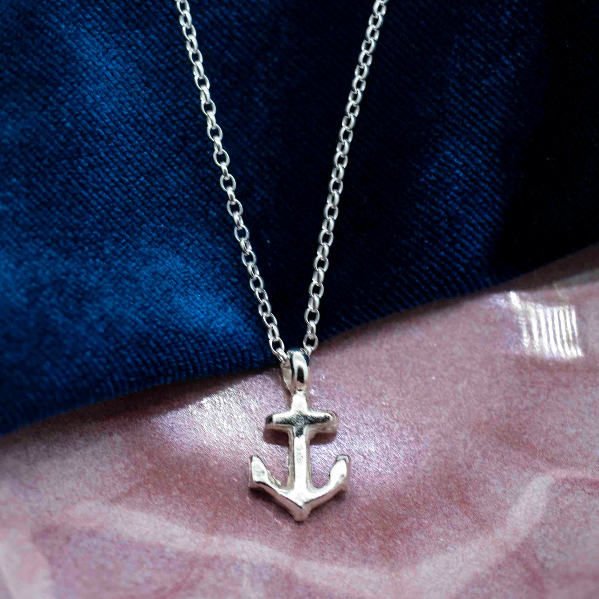 Silver Anchor Necklace