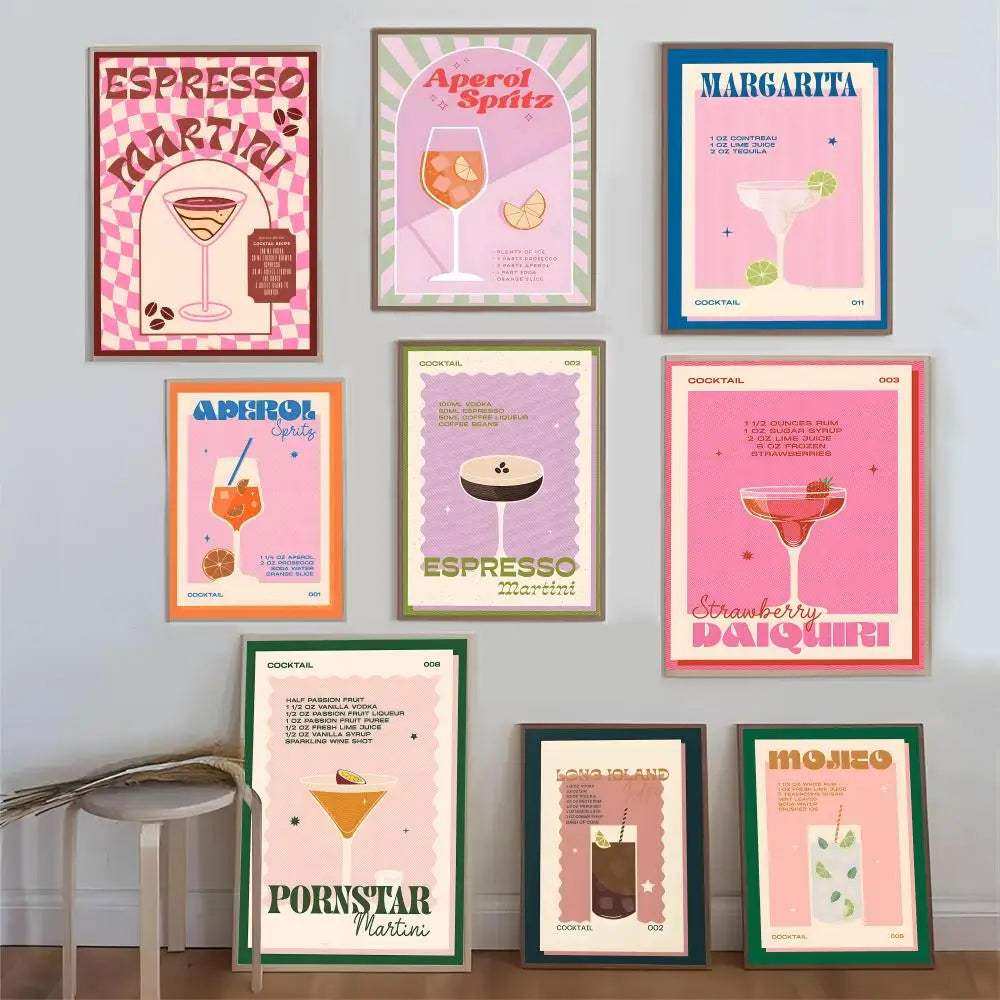 Aperol Spritz Cocktail Wall Print