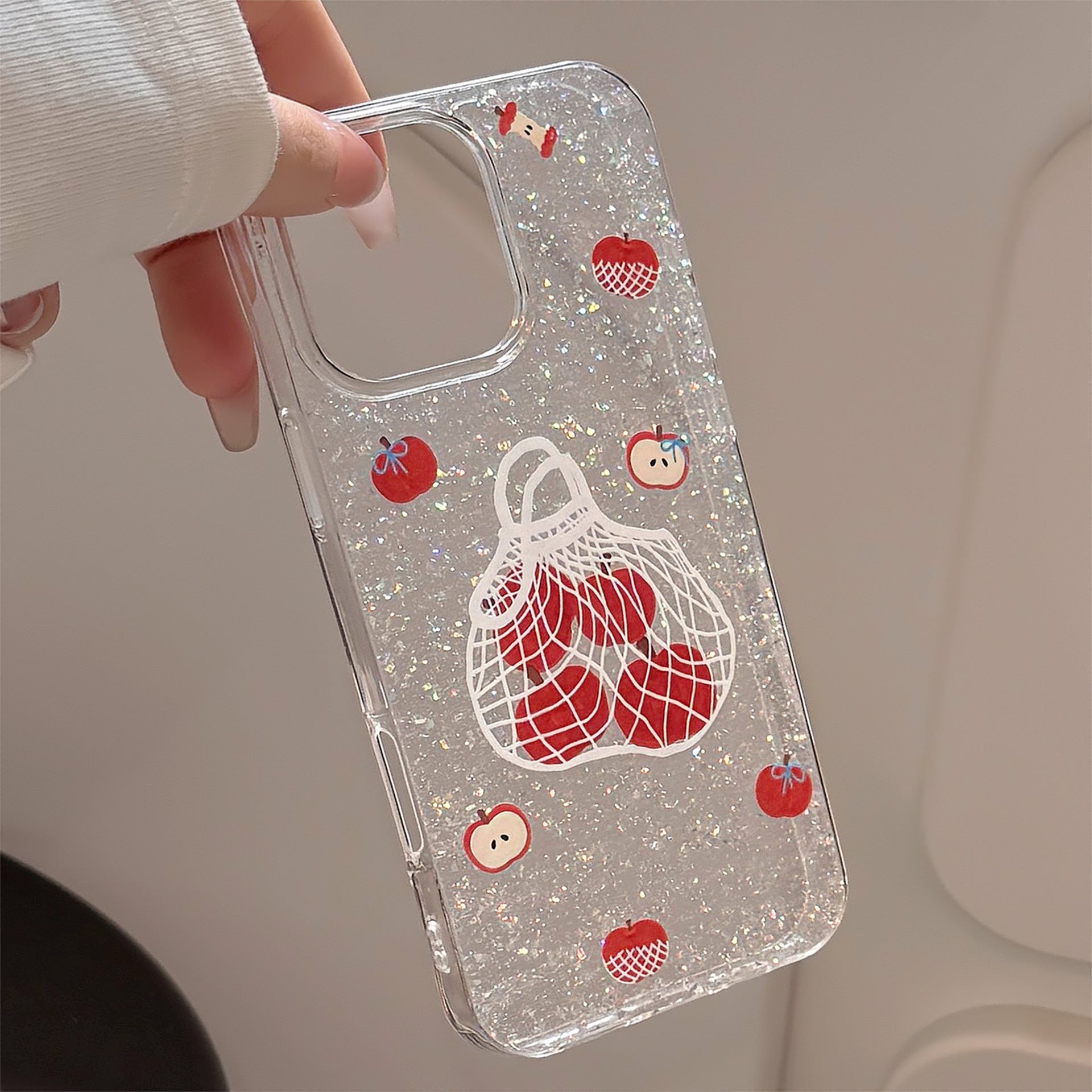 Apple Shopping Bag iPhone Case with Phone Chain