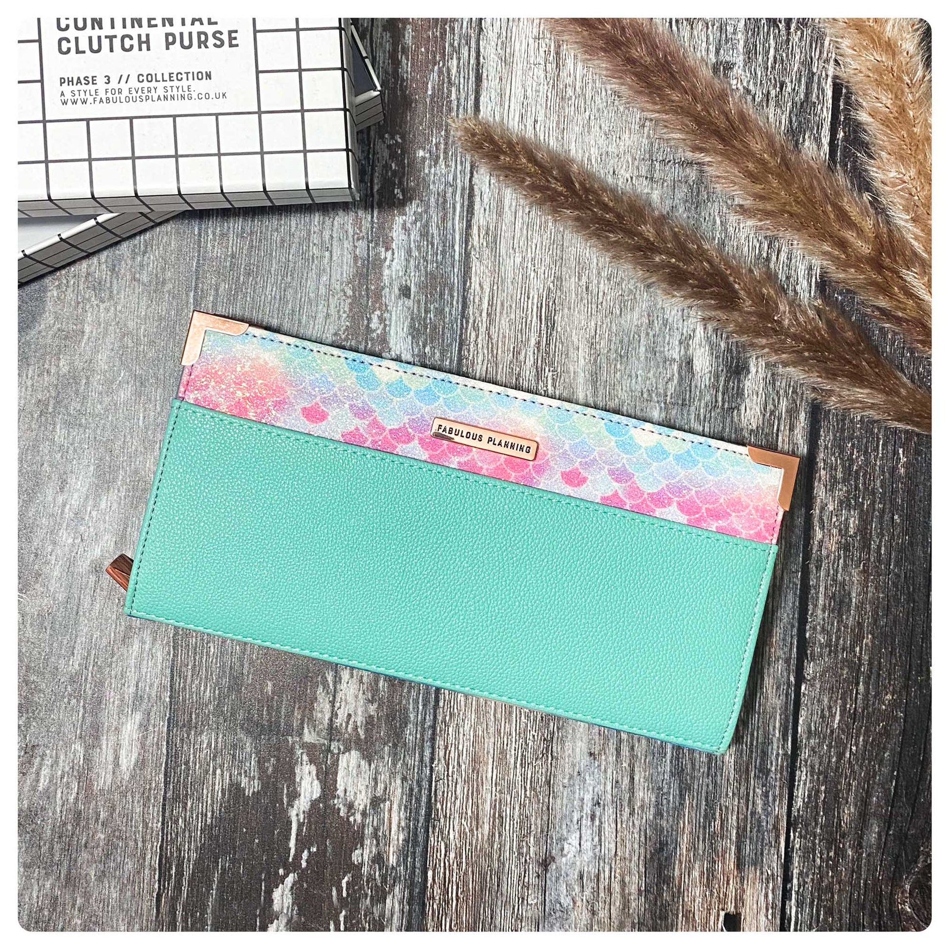 Ariel Mermaid Continental Purse in Vegan Leather