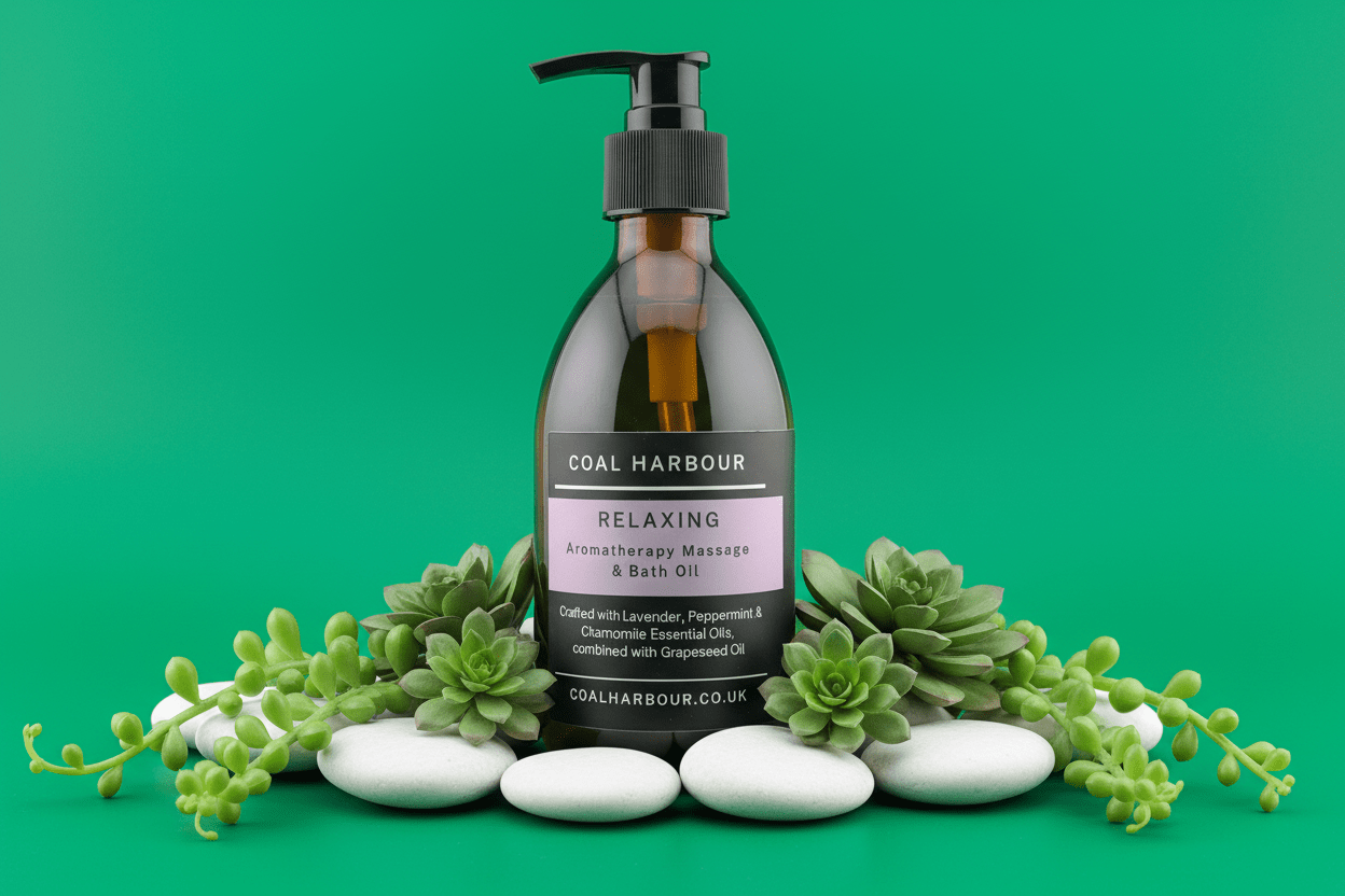 Lavender Peppermint and Chamomile Massage and Bath Oil