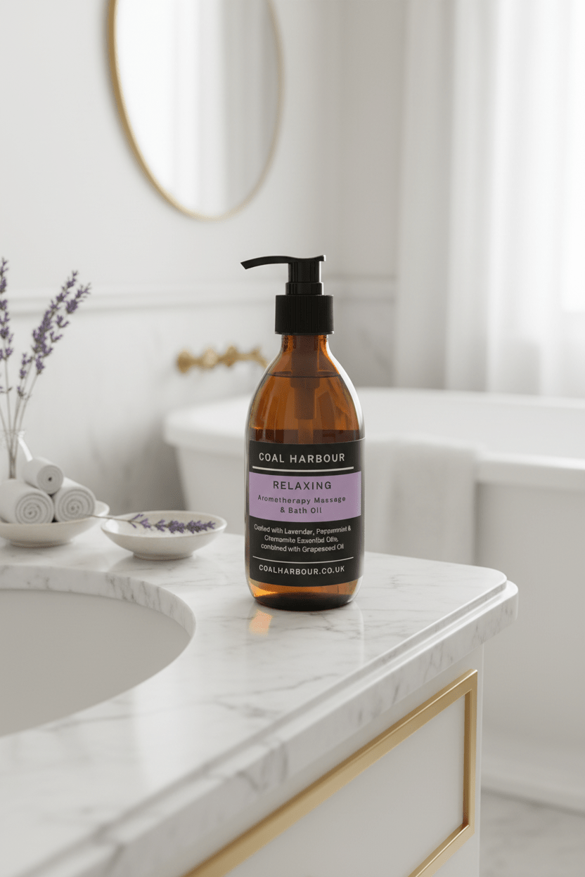 Lavender Peppermint and Chamomile Massage and Bath Oil