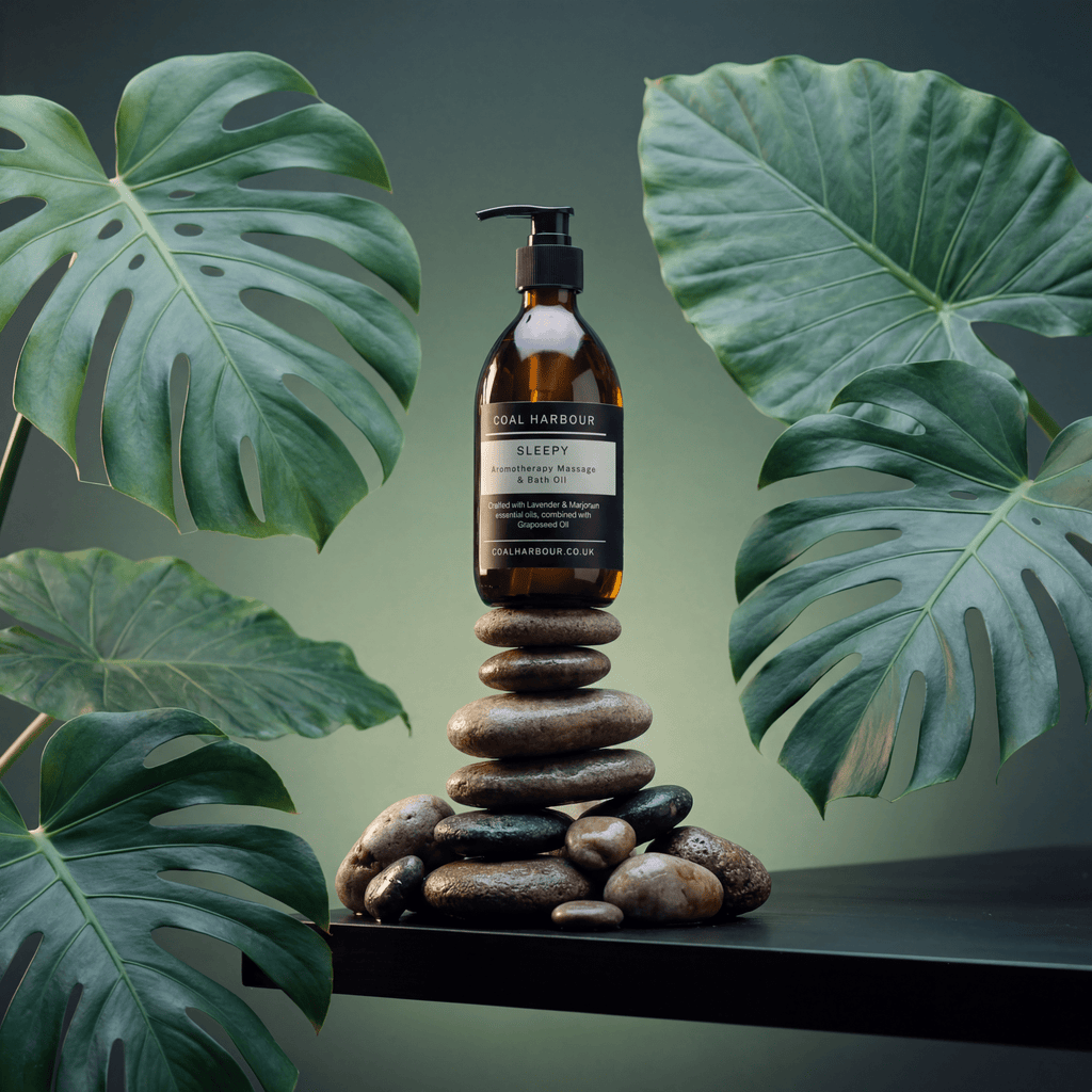 Sleepy Aromatherapy Massage and Bath Oil with Lavender and Marjoram