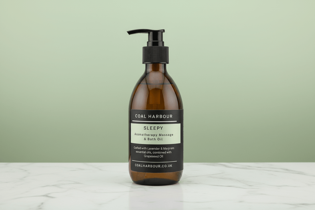 Sleepy Aromatherapy Massage and Bath Oil with Lavender and Marjoram