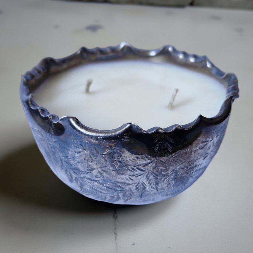 Repurposed Vintage Pot Candle