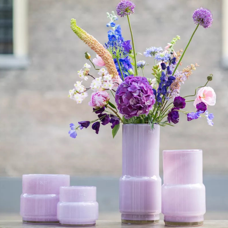 Glass Vase in Lilac