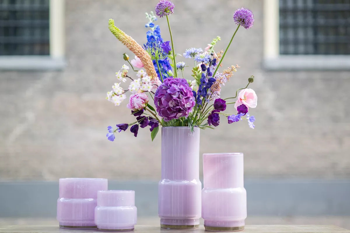 Glass Vase in Lilac