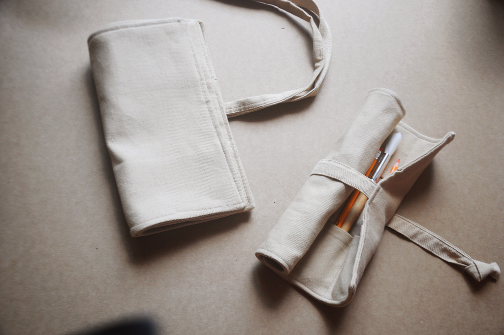 Handloom Cotton Artist Roll in Milk Tea