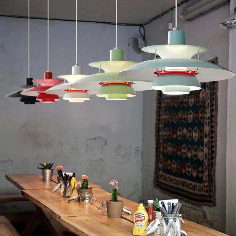 5 Shade Pendant Light in 11 Colors