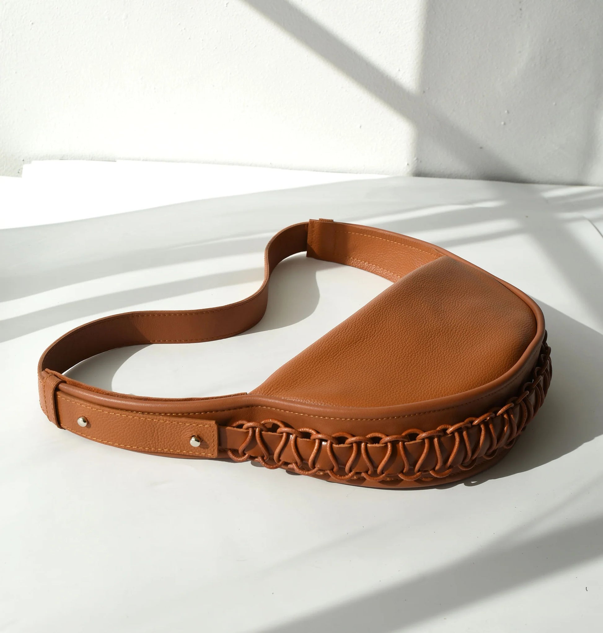 Ateena Leather Crossbody Bag – Handmade & Versatile by Gerda Retter Design at www.brixbailey.com