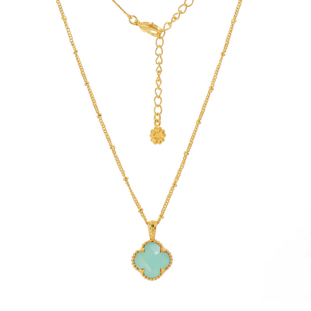 Pariba Onyx Gemstone Necklace in Gold