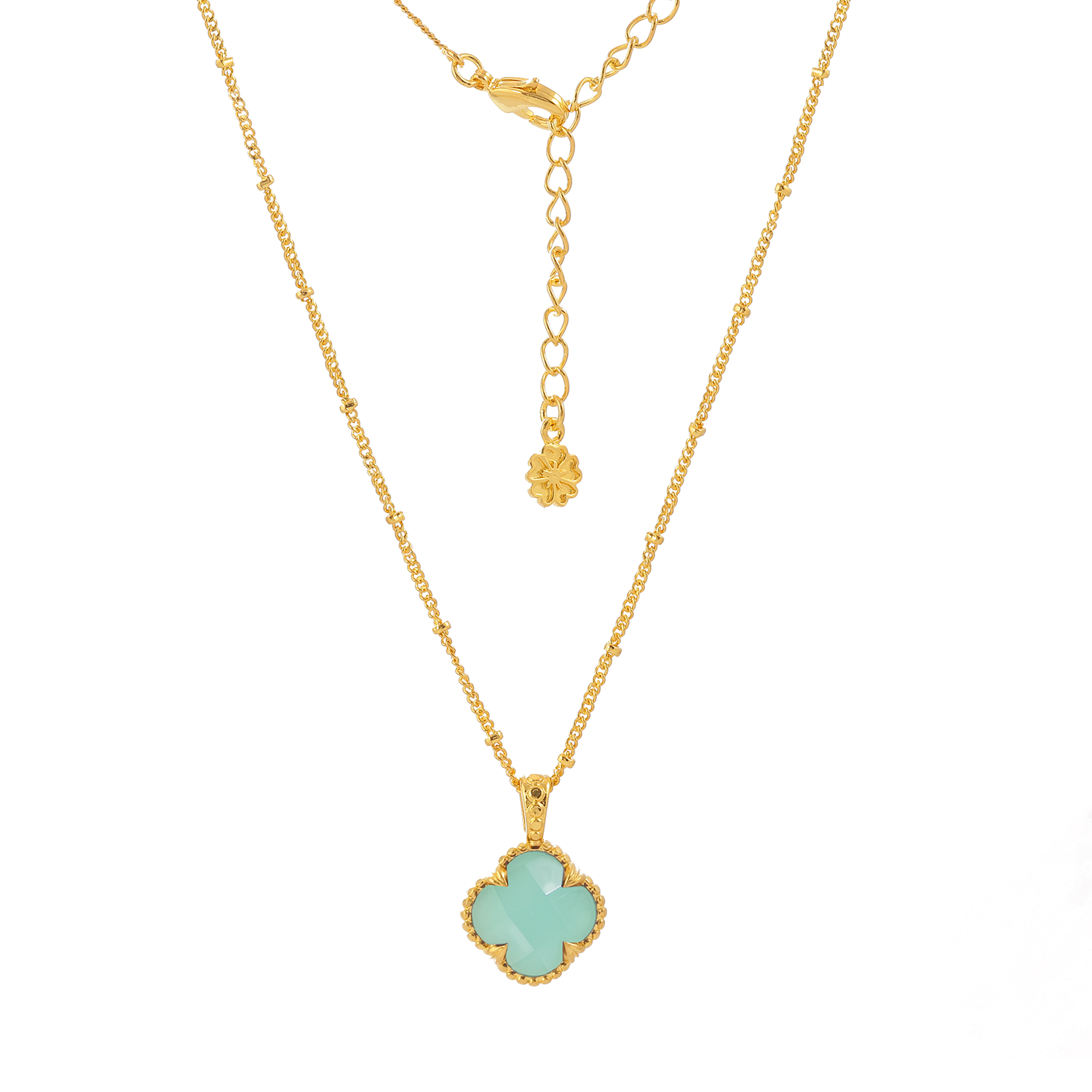 Pariba Onyx Gemstone Necklace in Gold