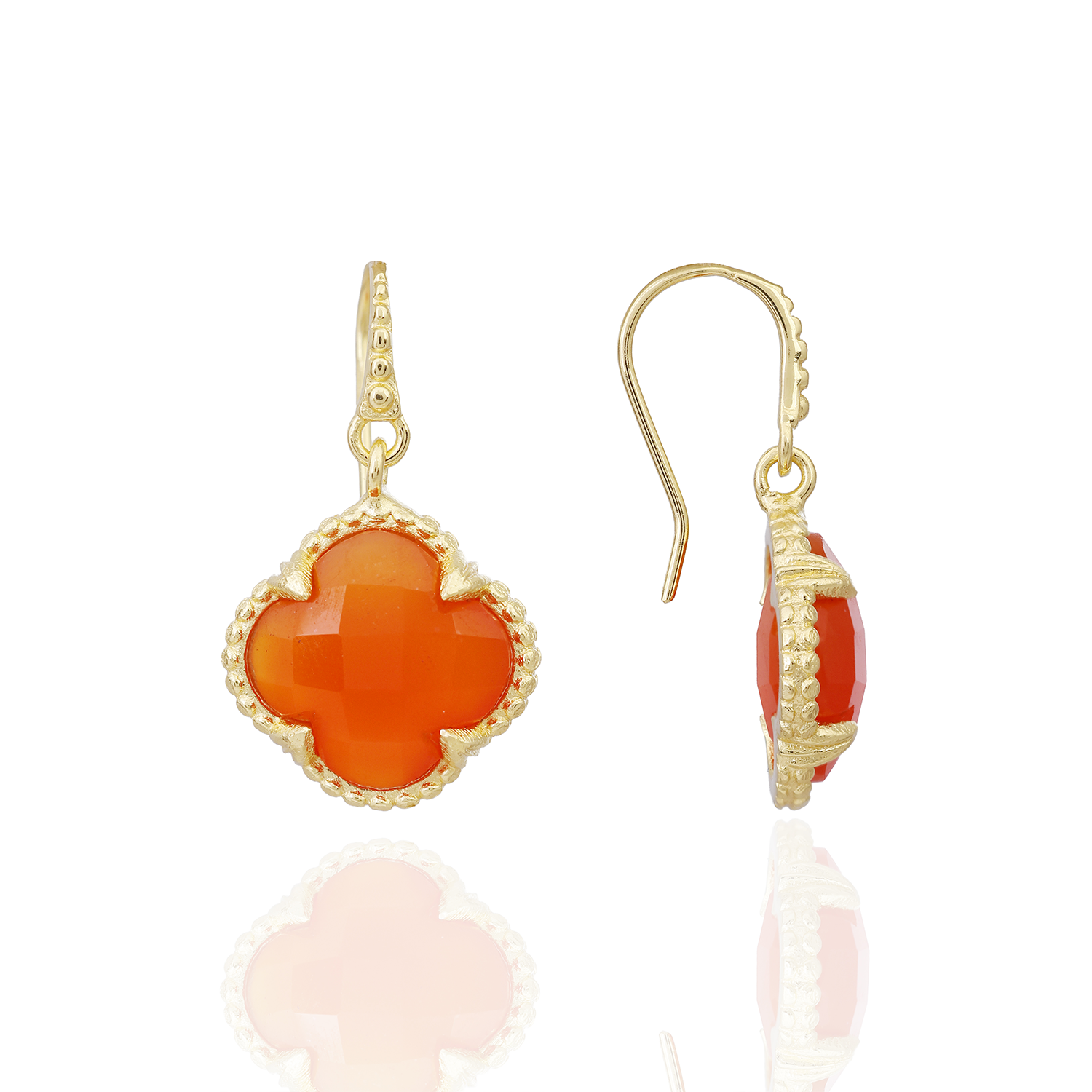 Tyche Gemstone Earrings Carnelian