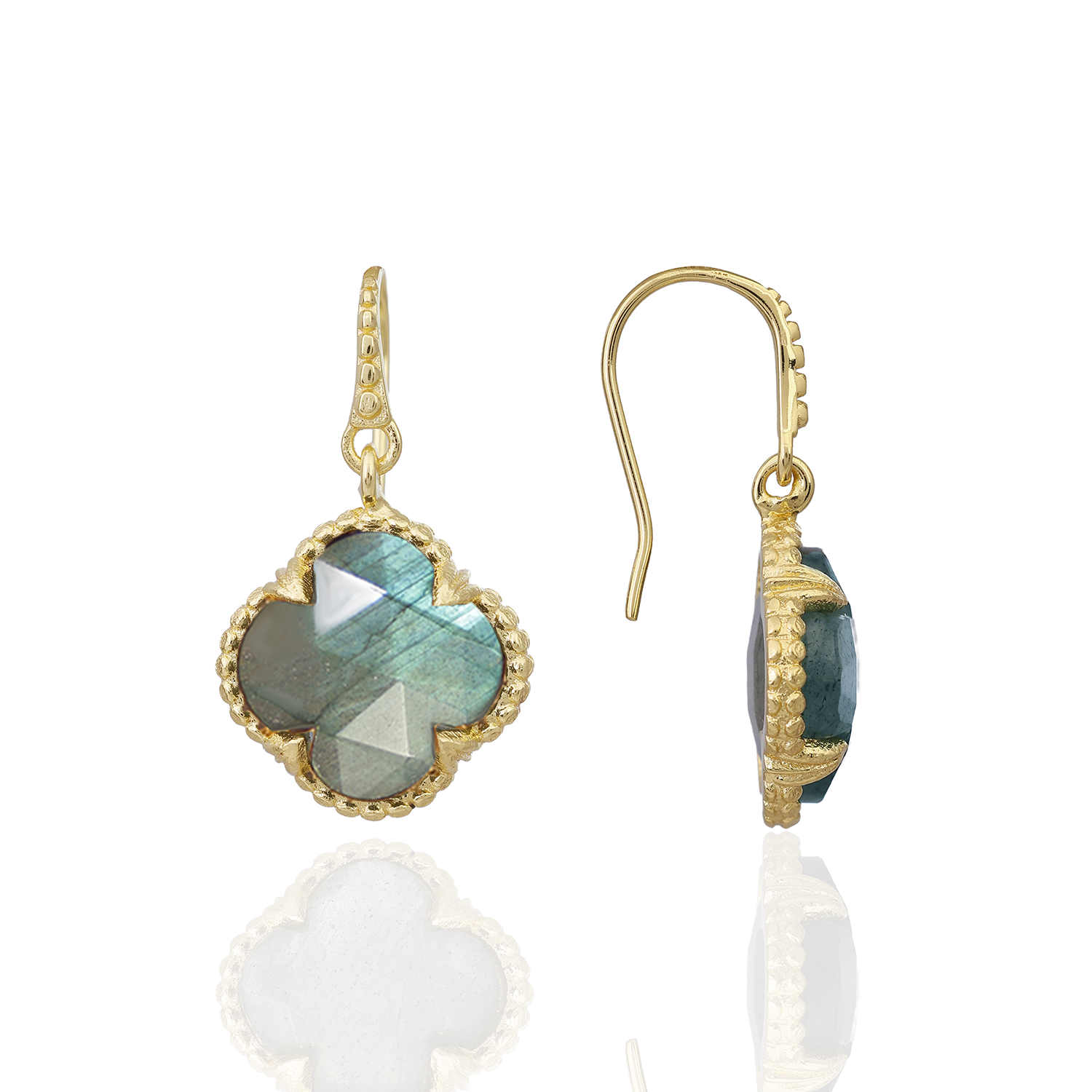 Tyche Gemstone Earrings Labradorite