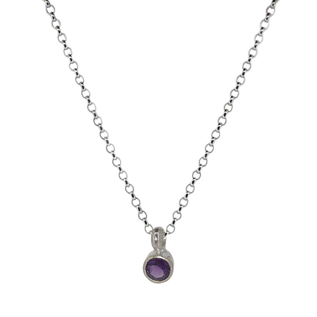 Amethyst Sterling Silver Necklace