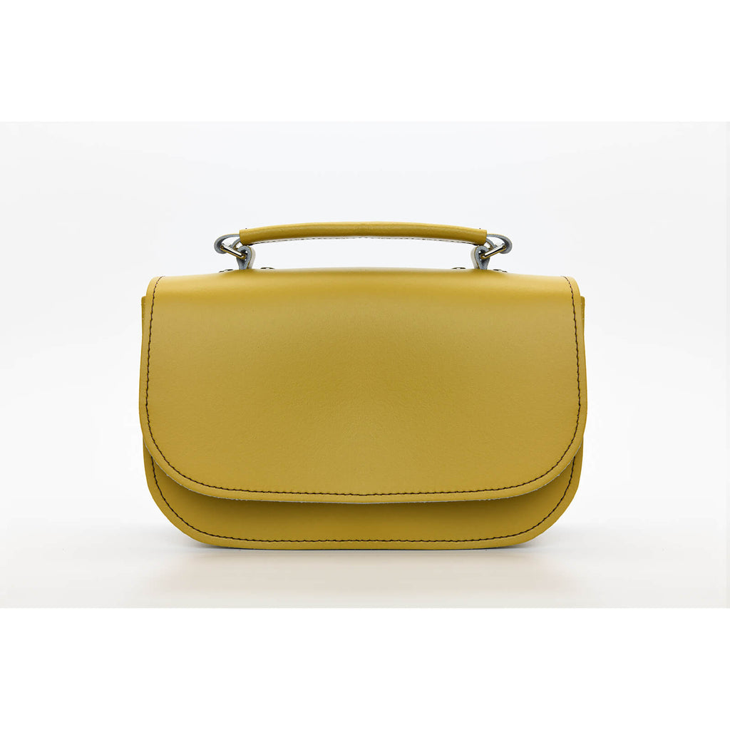 Aura Handmade Leather Bag in Yellow Ochre